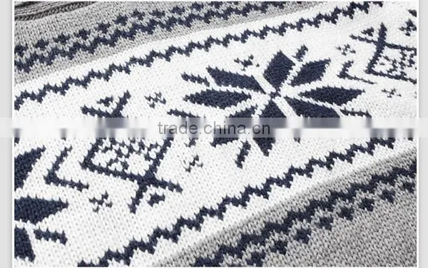 fashion male pullover blue v neck fleece pullover