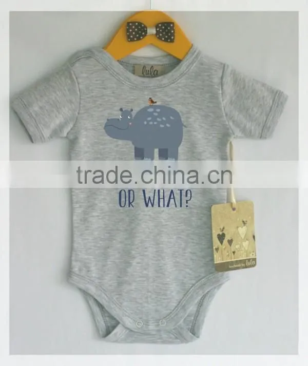 Wholesale childrens clothing newborn baby 100 % cotton fancy fox romper