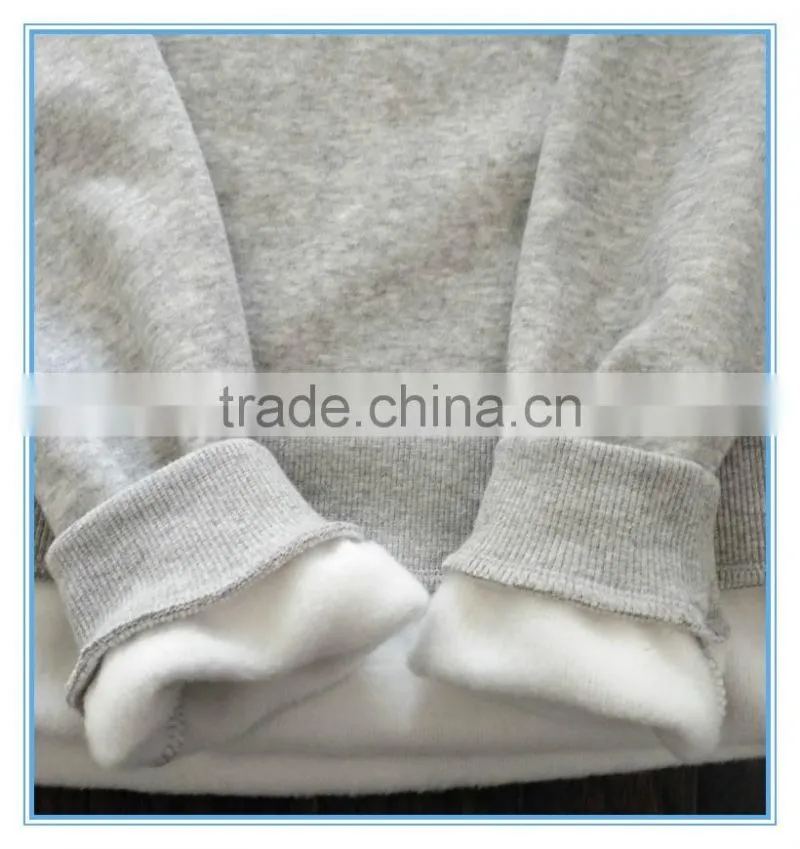 Custom pullover fleece hoodie for winter , custom printing kids crewneck sweatshirt