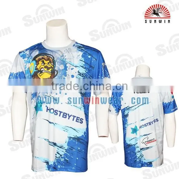 Bulk shortsleeve gaming jersey,polyester game sportwear jersey