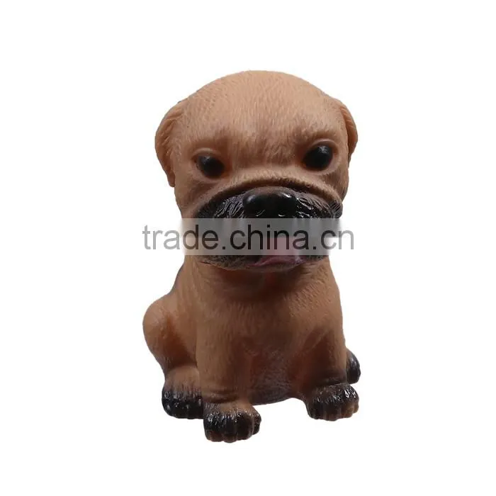 Vinyl Giggle Ball Training Chew Sound Activity Squeaky Toy Dog Animal Brown