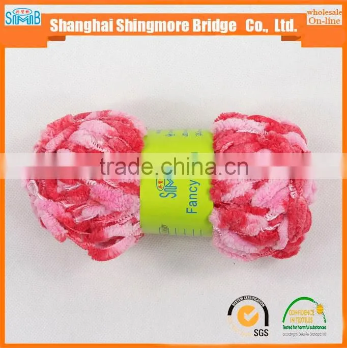 2016 chinese popular colourful polyester fdy yarn with 50g ball for knitting by hand