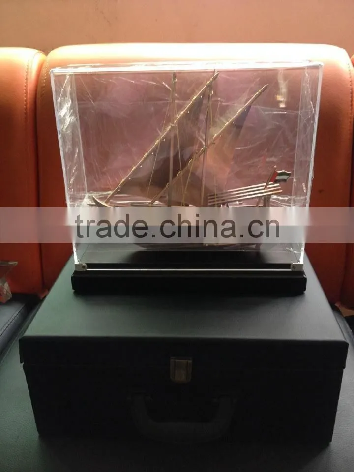 Wooden arab dhow for company gift