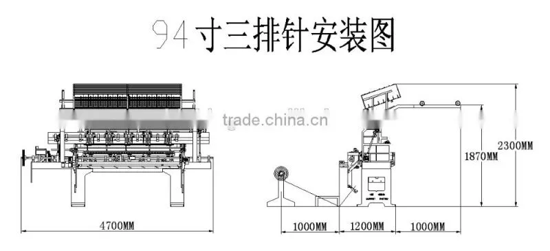 High Speed Automatic Computerized industrial mattress quilting machine