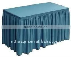 Polyester table skirts table skirting banquet table skirting wedding table skirts table linen