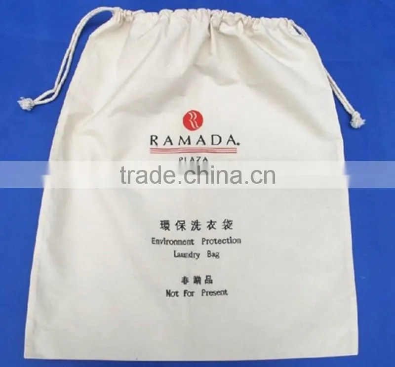 Eco-friendly Folding Cotton Hotel Laundry Bag