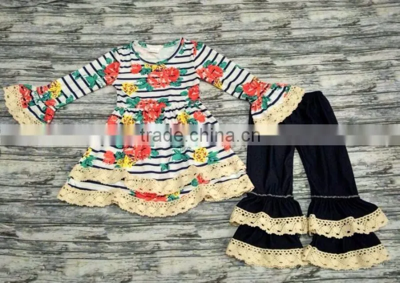 Easter boutique kids clothing remake girl rabbit print outfits spring boutique girl clothing sets