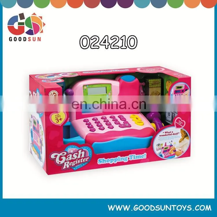 Best selling toy cash registers for kids kid cash register toy kids play checkout counter toys cheap price chenghai toys