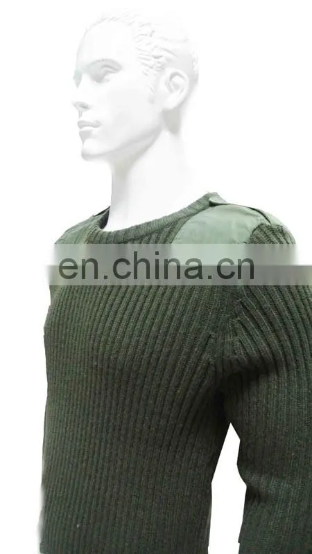 New arrival military men and women sweater army pullover with 100% wool