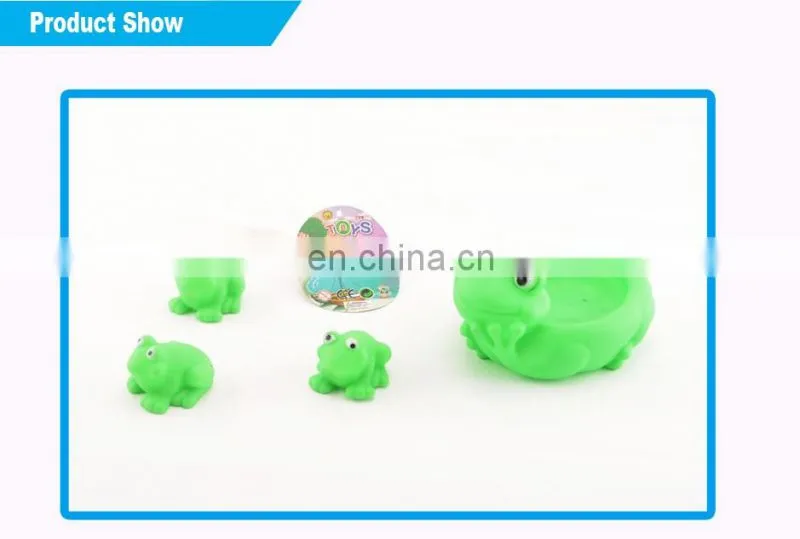 The plastic animal toys PVC free soft item frog