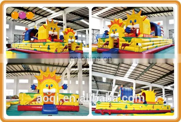 AOQI high quality inflatable fun city sun shape inflatable fun city from china manufacturer