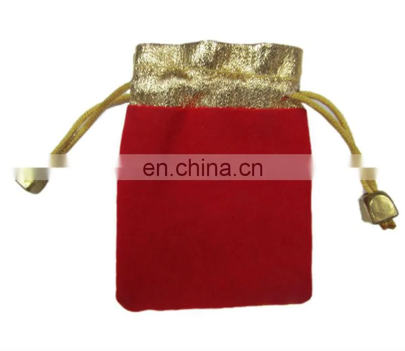 velvet pouch wholesale printed logo on the pouch