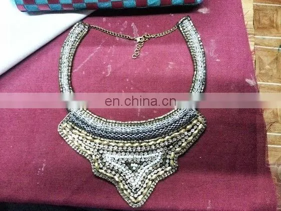 White Metal Chokar Necklace