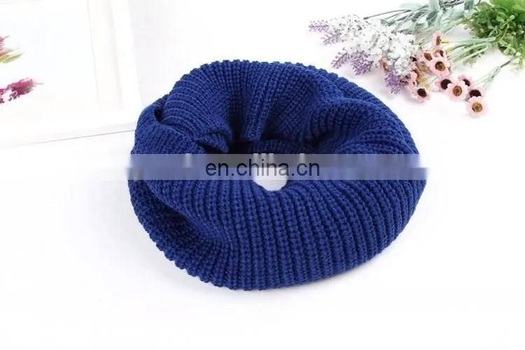 2018 colors knitting loop winter scarf infinity