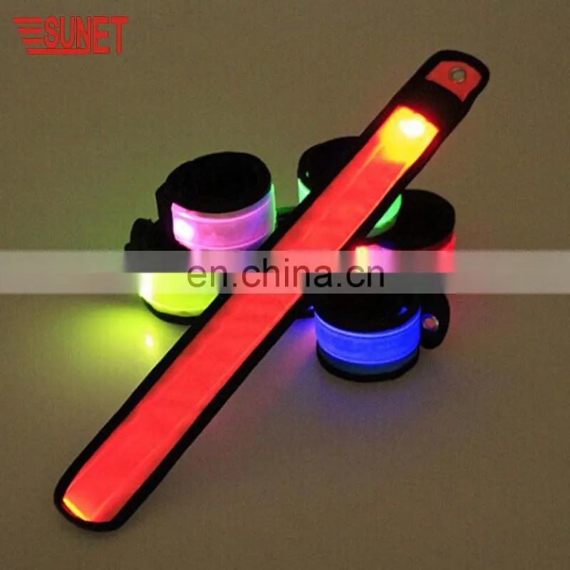 Factory Outlet Led Slap Band Led Slap Wristband Lightning Jogging Armband