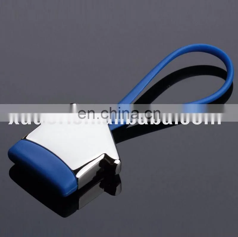 Best advertising gifts different color house shape rubber keychain