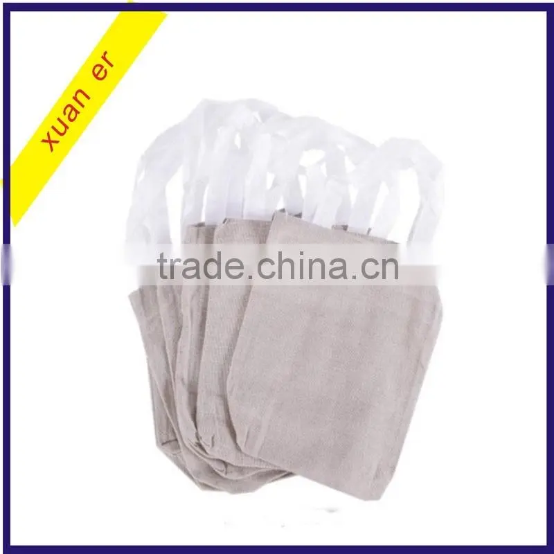 2015 Top selling products 8"x8" reusable natural color canvas bag for wholesale