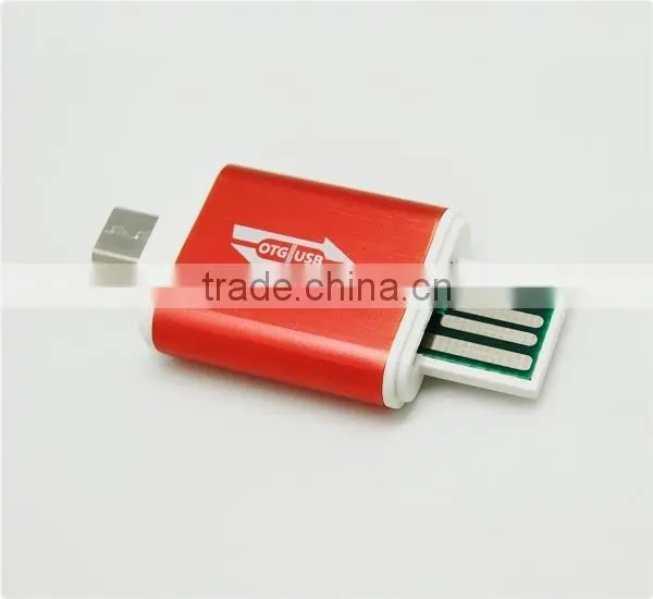 Aluminium Alloy TF card Micro USB OTG Smart Card Reader