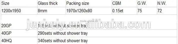 6/8/10mm Multi Dimension shower screen(CE)