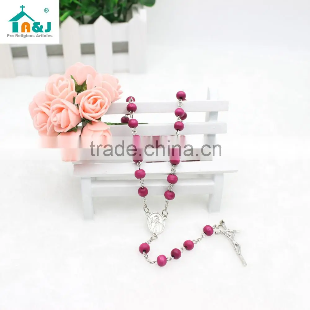 SGS Certification wholesale wood rosary The newest religious