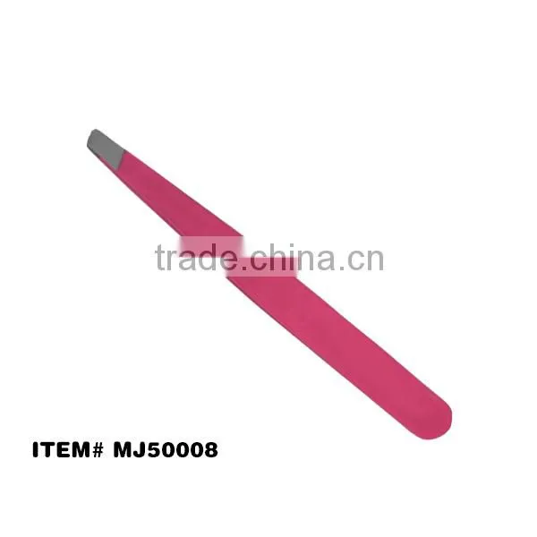 Metal pincers metal eyebrows tweezers set in pouch stainless steel tweezers