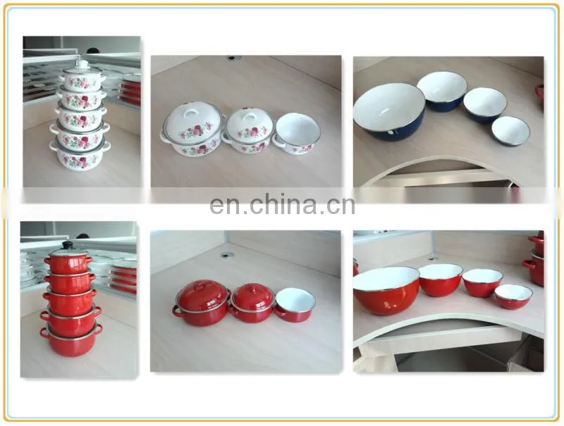 Chinese quality products cast iron enamel soup plate