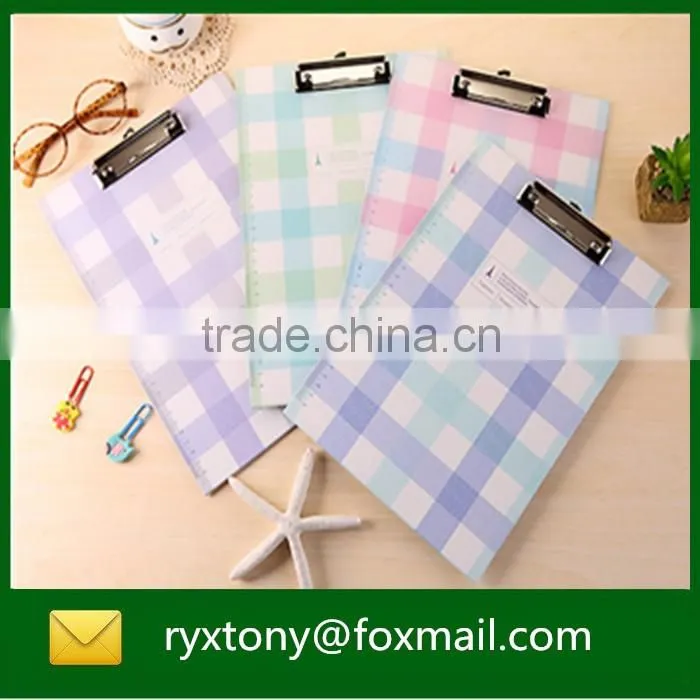 Customized menu clipboard with storage