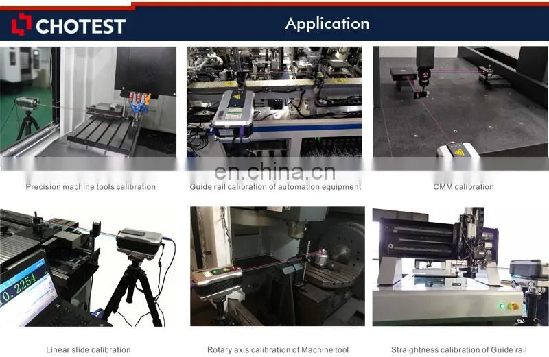 Shenzhen supplier Chotest laser measuring equipment for mechanical equipment calibration