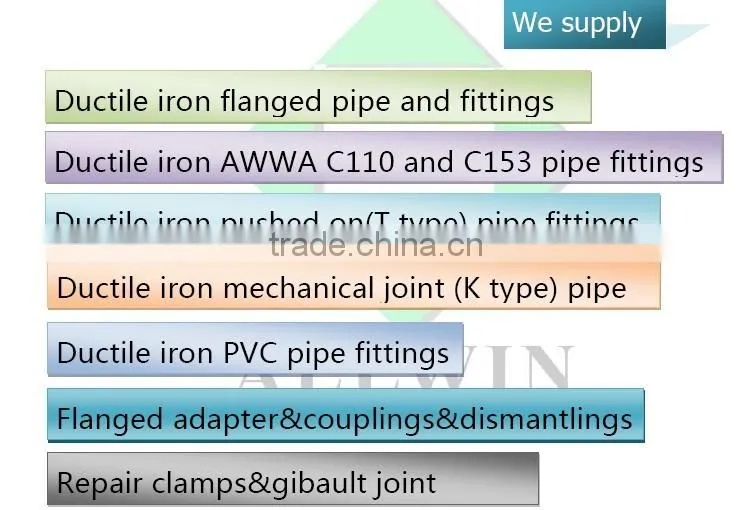 ductile iron coupling for ductile iron pipe