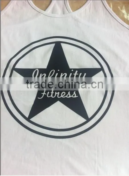 OEM Tank Tops Gym Wear Stringer Tank Top Wholesale Clothing / Stringer Vest With Printed wholesale from China supplier