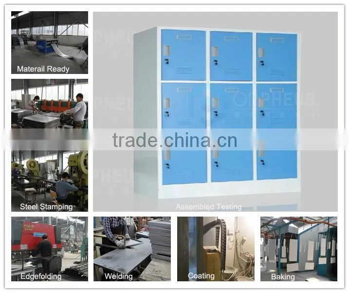 9 Compartment Blue Mobile Phone Charging Station.Cell Phone Charging Station.Locker Cell Phone Charging Staion