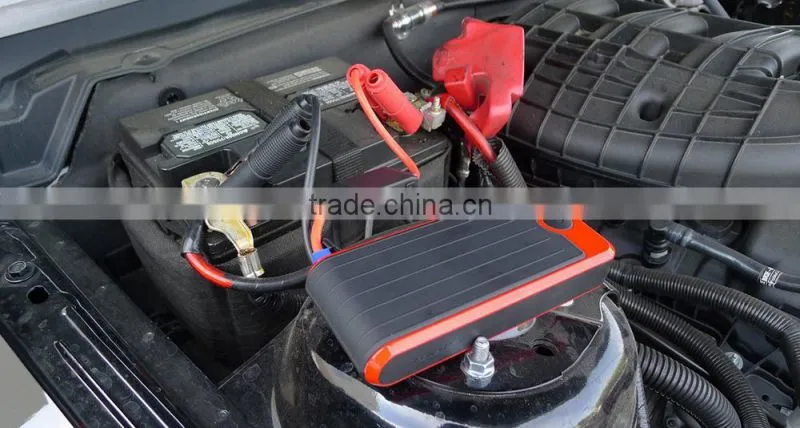 12V 12000mAh Red Black Portable Power Bank and Car Jump Starter