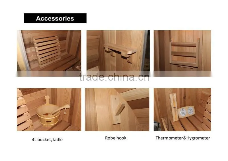 Nice wood furniture outdoor steam sauna room