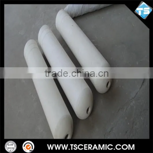 TS aluminum titanate ceramic riser tube with nozzle