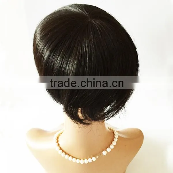 For Black Women Super Thin Skin Toupee Natural Human Hair Womens Toupee Real Hair Toupee