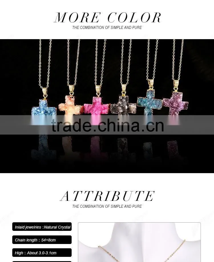Popular personalized cross design necklace wholesale jewelry