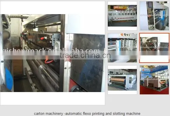 Automatic 6 color flexo printing slotting machine