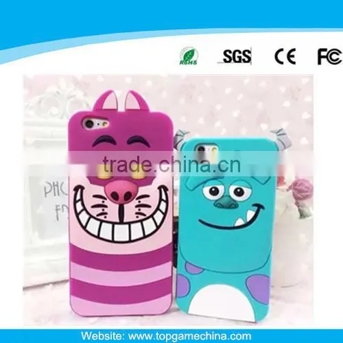 Tiger animal silicone case for 4G/5G/S3/S4/S5/NOTE2/NOTE3/ 6G/6GPLUS etc