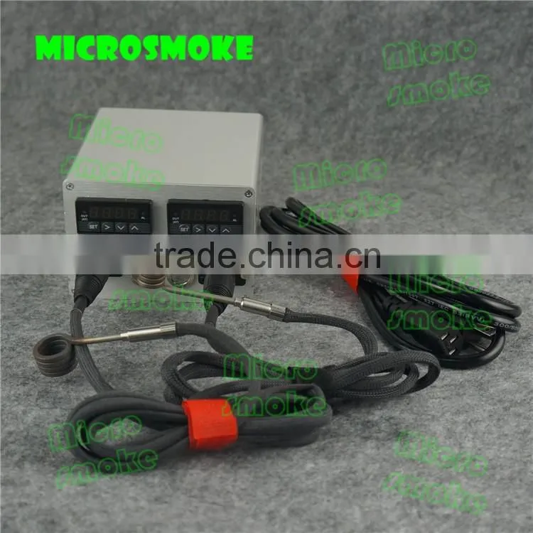 innovative products with hot red acrylic shell colorful electronic nail dab with adjustable coil heater