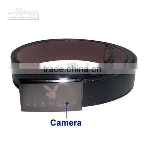 Leather belt hidden camera, 8gb tf card mens belt mini dv cctv camera