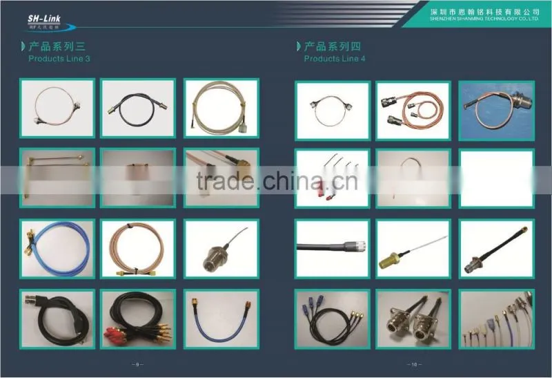 cable assembly, female FAKRA to BNC connector with cable RG 316 for high frequency communication
