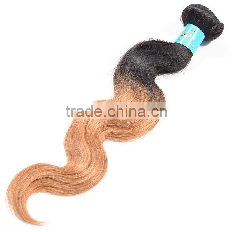 8a Ombre Color 12in- 30in Indian Virgin Remy Body Wave Hair Extension