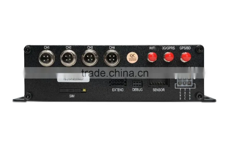 4ch dual sd card h 264 mobile car dvr