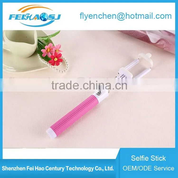 Wholesale High Quality Extendable Wireless Monopod Bluetooth Mini Selfie Stick For Phone