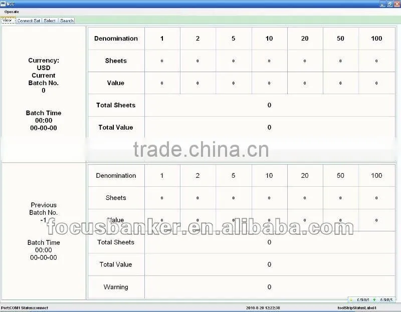 Mixed Denomination Value Counting Machine Support Automatic Start & Stop