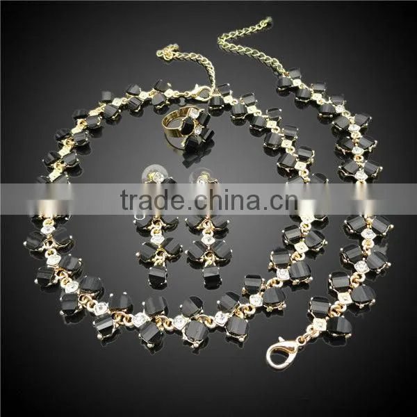 wholesale jewelry set african jewelry sets beads resin in black