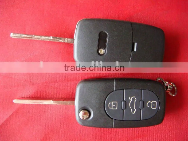 TD car keyfor high quality .Flip key shells for A-di 2 button and 3 button