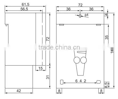 TH-160 Electric Digital Timer din rail / 220 volt timer/ timer with battery