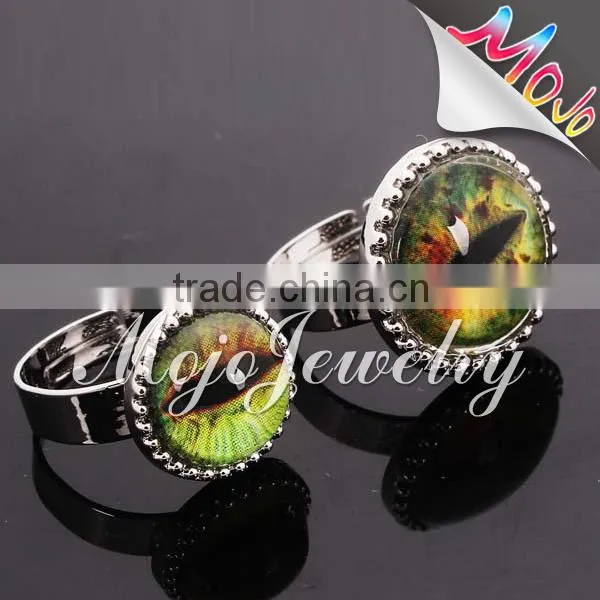 2014 new designs alibaba hot selling glass monster ring top fashionable ring with best prices