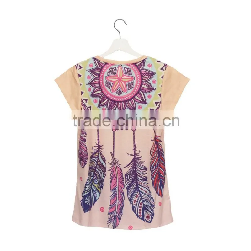 China Supplier High Quality Custom 3D Printing Women T-shirt